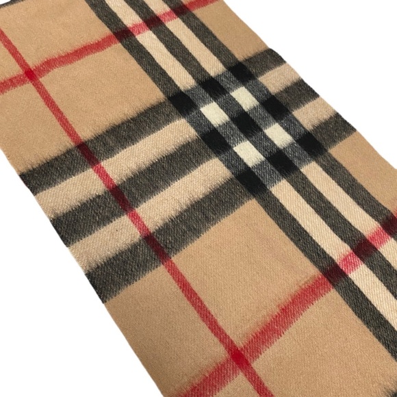 🌺BURBERRY Nova Check Cashmere wool Scarf 🧣BB2 - Picture 7 of 10